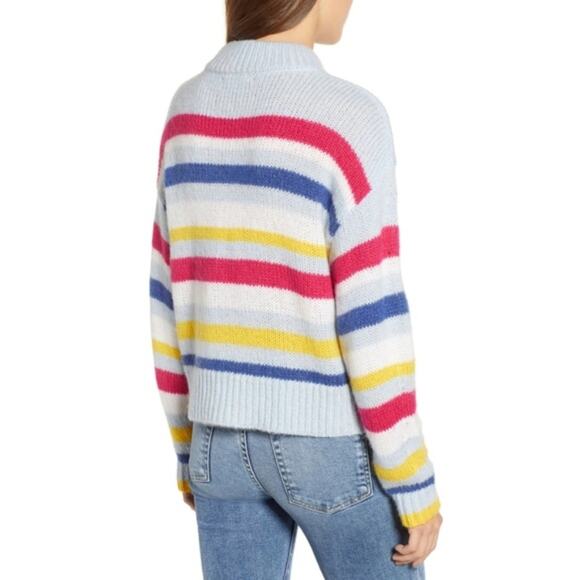 Rebecca Minkoff Brittany Stripe Mock Neck Sweater - Picture 3 of 4